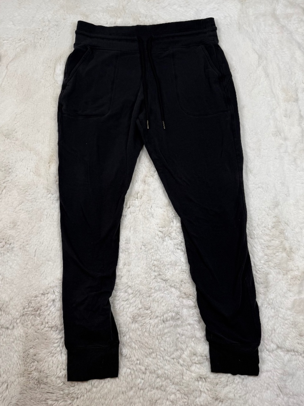 Athleta Women's Jogger Sweatpants Draw String Black Medium